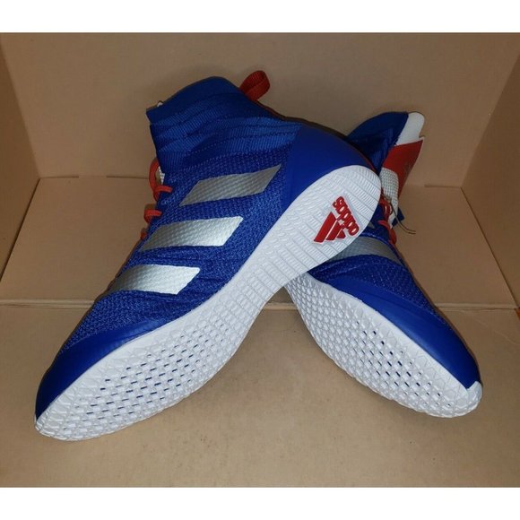 Adidas Speedex 18 Boxing Shoes Blue FZ5308 Men\'s Size 7.5 = Women\'s 8.5 NWOB